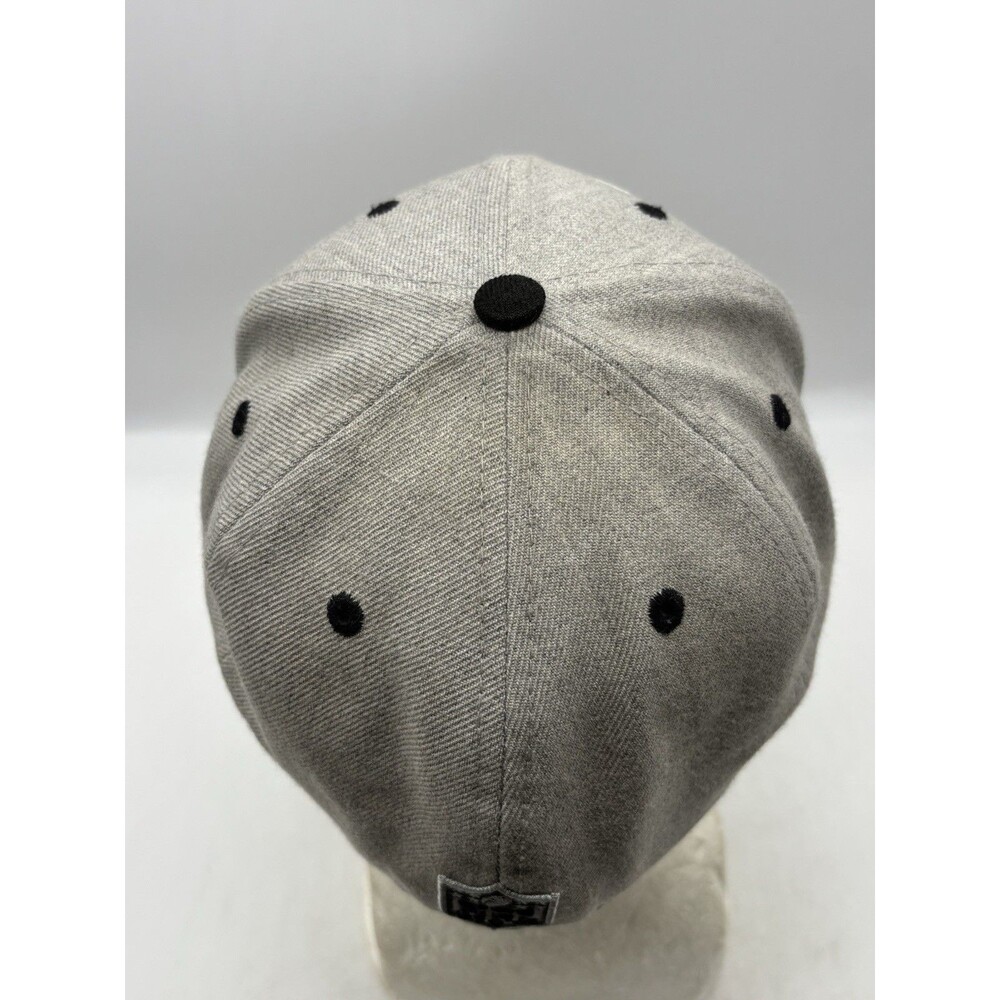 Oakland Raiders Hat New Era 59FIFTY Size 7 Gray Black Shield Fitted NFL Cap - Picture 5 of 9